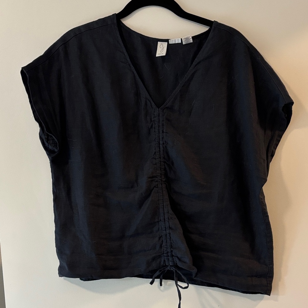 Joie Black V-Neck Blouse